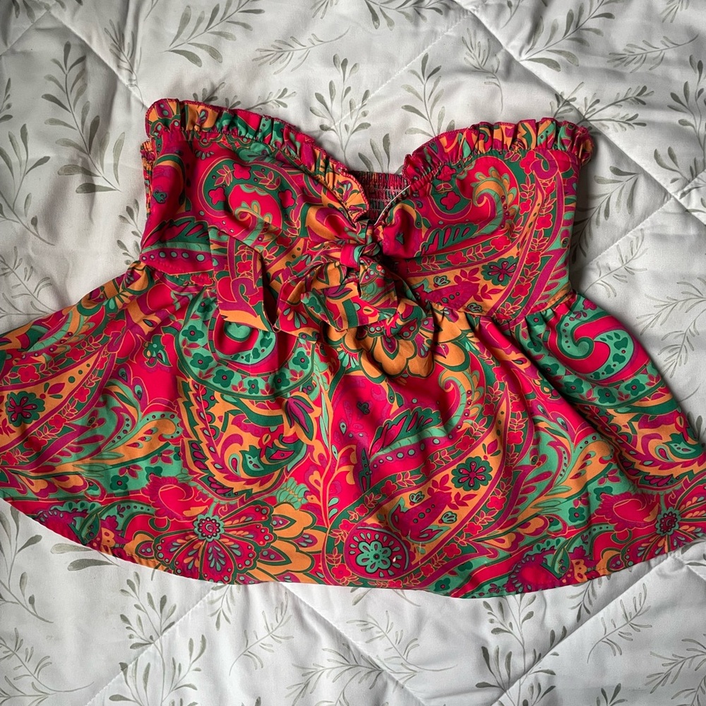 SHEIN Multicolor Paisley Blouse